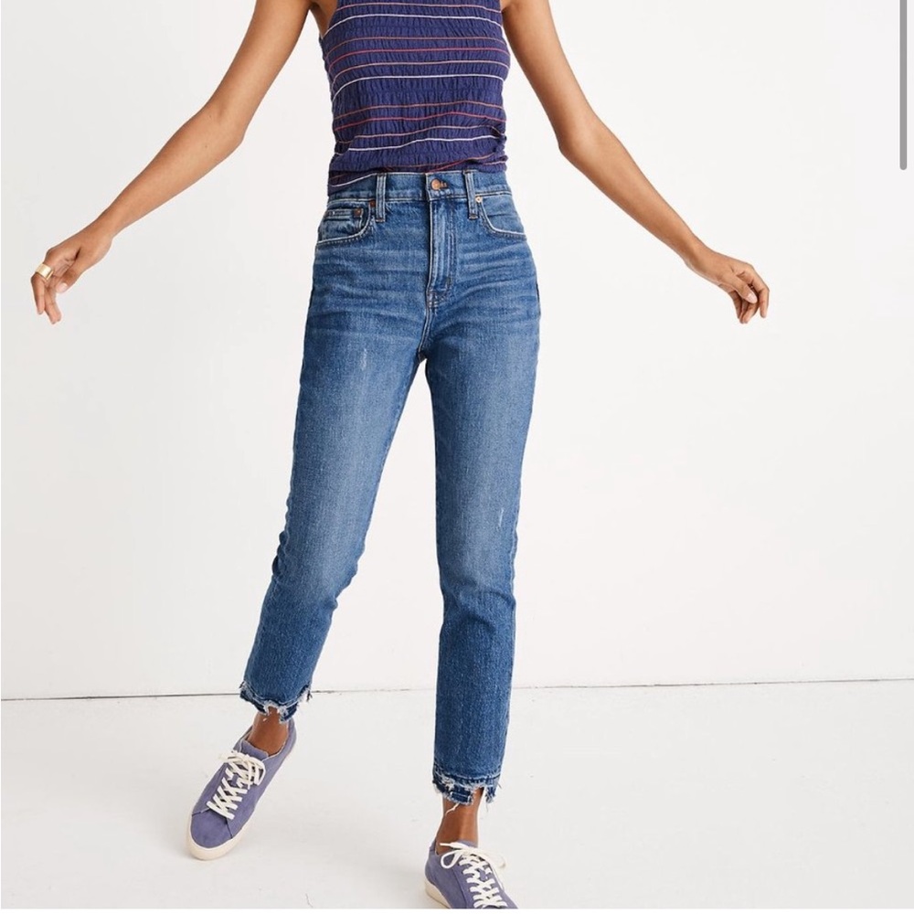 Madewell high-rise slim crop boyjean size 24